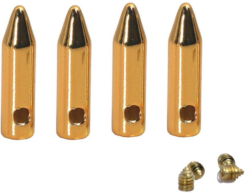 Lify Bullet Pointed Shaped Gold Colored Metal Aglets Shoelace Tips - Set of  Four Tips and Screws Shoe Lace Price in India - Buy Lify Bullet Pointed  Shaped Gold Colored Metal Aglets